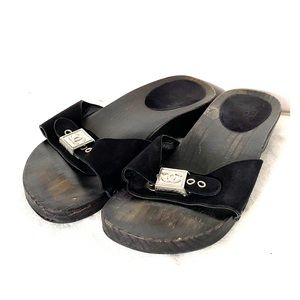 Chanel Sport wooden slides